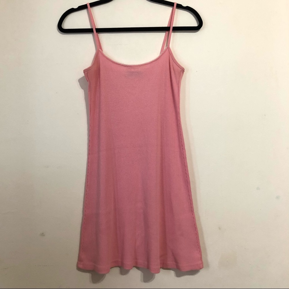 Y2K pink spaghetti strap dress